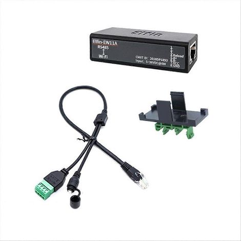 EW11A RS485 zu WLAN-Konverter, drahtloser serieller Server, UART-Ethernet-IP-Modul, industrielle Datenbrücke, RS232/RS485-Schnittstelle, Fernbedienung, 5–36 V DC-Netzteil
