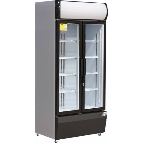 VITRINE A BOISSONS R290 +1/+10°C 2 P. BATTANTES