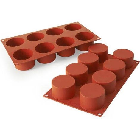 Stampo in silicone per cilindri monoporzione, fi=63mm/H=40mm silikomart (1/3)