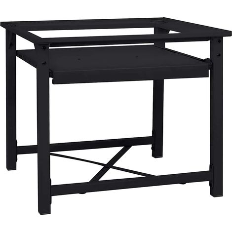 Pedestallo per Lavatrice Nero 60 x 56 x 52 cm Acciaio vidaXL