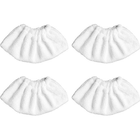 Lot de 4 lingettes de nettoyage pour vitres, housses et tampons pour nettoyant pour vitres et sols compatibles avec les nettoyeurs vapeur Kärcher SC1, SC2, SC3 et SC4. (1/5)