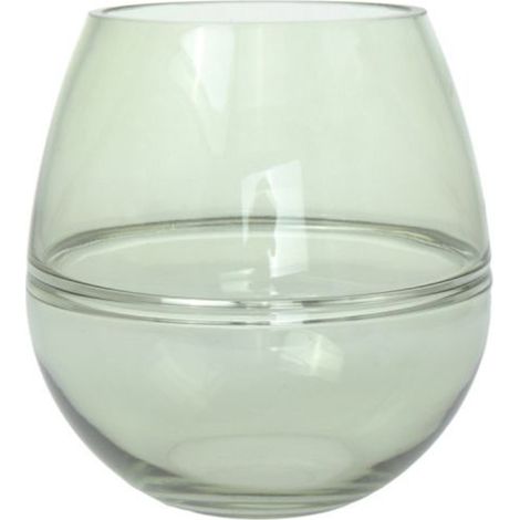 Vase Design en Verre Soufflé "Diney" 17cm Vert (1/2)
