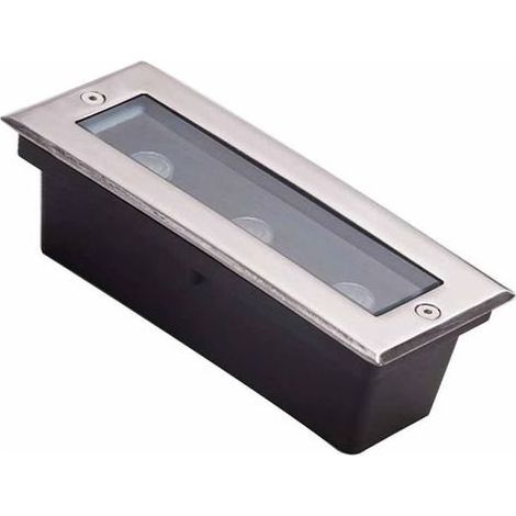 Spot Encastrable LED Extérieur - Lampe Enterrée, 3W, Étanche IP65, Éclairage Rectangulaire 12V Pour Jardin, Terrasse (Blanc Chaud) (1/5)