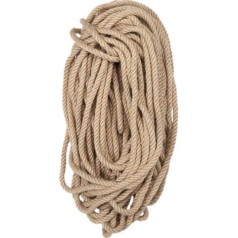 Corde de jute naturelle 8 mm x 10 m, idéale pour le jardinage, le bricolage et les griffoirs manuels pour chats (1/5)