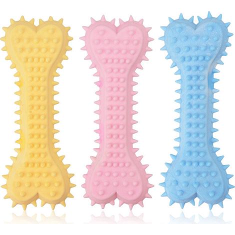 Jouets à mâcher pour chiens, jouets à mâcher à 3 bâtons molaires en os, adaptés aux chiens de petite et moyenne taille (1/5)
