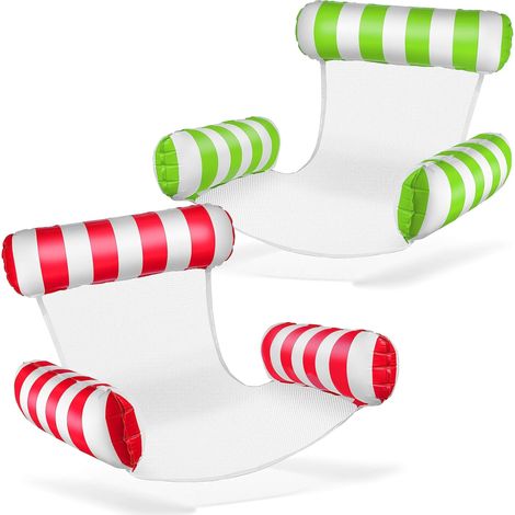 Fauteuil de natation gonflable pour piscine - Avec dossier et accoudoirs - Parfait pour la détente (1/5)