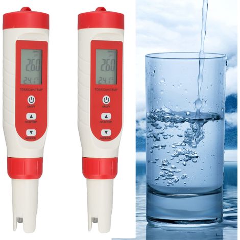 pH mètres fonctions de mesure du TDS la conductivité et température ± 0 1 plage 14 adapté aux piscines (1/5)