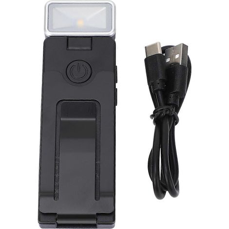 Leselampe, USB-faltbar, wiederaufladbar, tragbar, mit Clip für Lesezeichen, für Zuhause