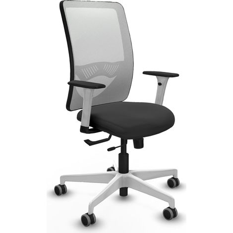 Chaise piqueras y crespo Zulema blanc appui lombaire ajustable (1/2)