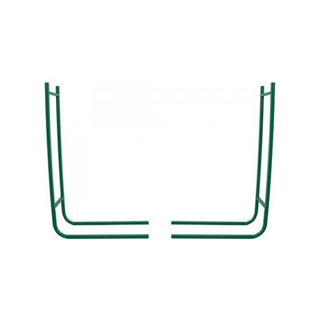 Ribiland – Range-bûches en 2 éléments – Acier verni – Hauteur 95 cm – Largeur réglable – Compatible avec toutes tailles de bûches – PRIRB095 (1/7)