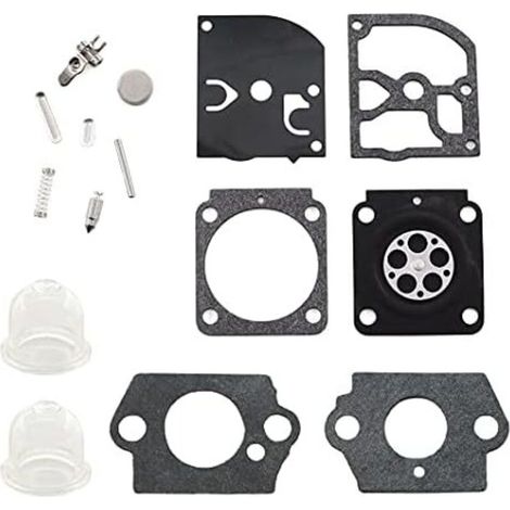 KinZon Kit de réparation de membrane de carburateur pour Stihl FS38 FS45 FS55 FS46 HS45 BG45 BG85 MM55 BT45 C1Q-S66 (1/2)