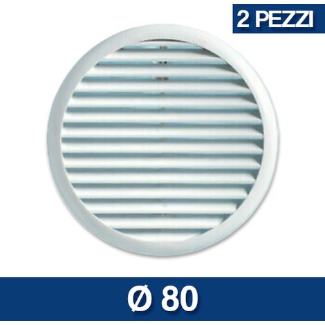 GRIGLIA TAPPO DI ARIA AREATORE AREAZIONE IMBOCCO 2 PEZZI DA 80 100 120 16328V D. 80 (16328)