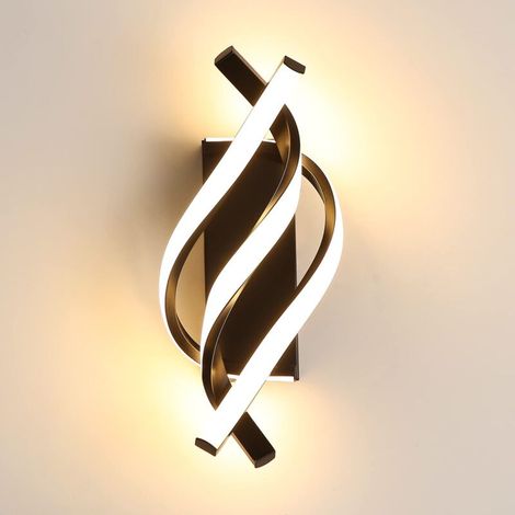 Applique Murale LED Spirale en Aluminium – Lampe Décorative Intérieure Moderne pour Salon, Miroir, Chambre (1/5)