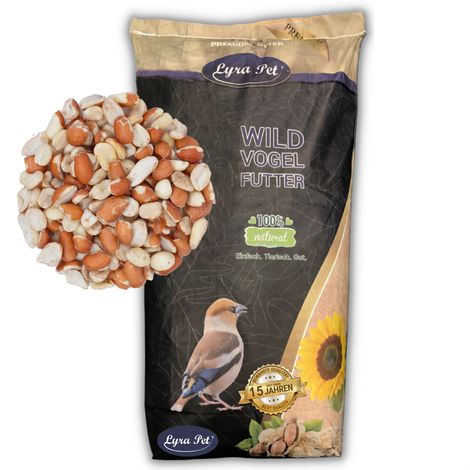 25 kg de noyaux d'arachide Lyra Pet® fendus mélangés blanchis et avec la peau Nouvelle récolte