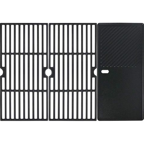 Grille/Plaque de cuisson en fonte 43 x 21 cm pour 3, 3 Pro, Triton 3