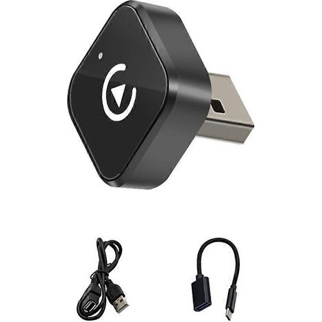 2-in-1 Wireless CarPlay Android Auto Box für Autos, Kabelgebundener Plug & Play zu Wireless Dongle, Mini Smart CarPlay Box (1/5)