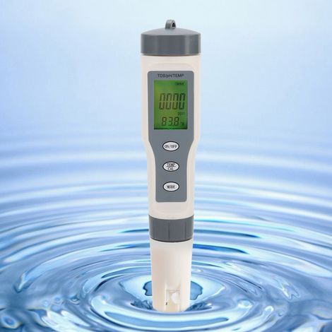 Tragbares 3-in-1-Digitalmessgerät für TDS, pH-Wert und Temperatur – Wasserqualitätstester und Reinheitsstift (1/5)