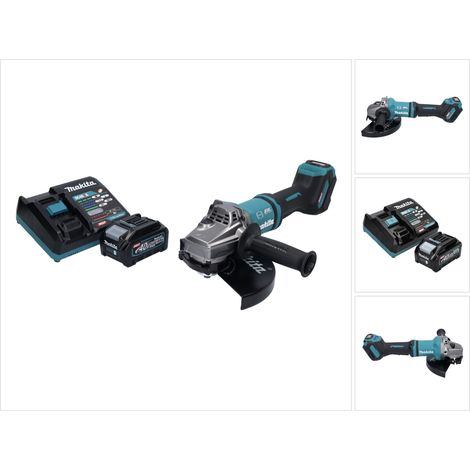 Makita GA 038 GM1 Akku Winkelschleifer 40 V max. 230 mm Brushless XGT + 1x Akku 4,0 Ah + Ladegerät (1/5)