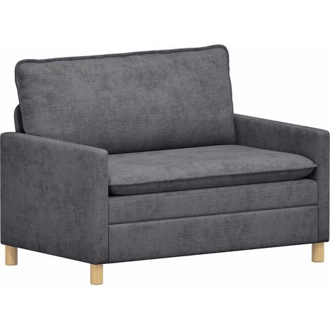 Sofá Gris oscuro 126 x 81 x 87,5 cm Poliéster vidaXL