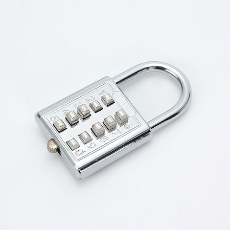 Ahlsen Paquete de 4 cerraduras de combinación de botón de 5 dígitos, cerradura de contraseña de aleación de Zinc para puerta, escuela, gimnasio, gabinete de barrera (10 teclados) (1/4)