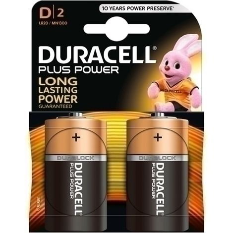 PILAS DURACELL D PLUS (MN1300-LR20) B/2