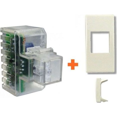 Fanton lampada notturna segnapasso led Legrand Cross bianca - 82883-LB