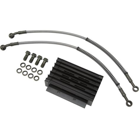 Radiateur refroidisseur d'huile kit durite boulon pour moto cross 110CC-150CC ATV en alliage aluminium fer (1/5)