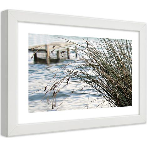 Quadro con cornice, Ponte sul mare - 100x70 (1/5)