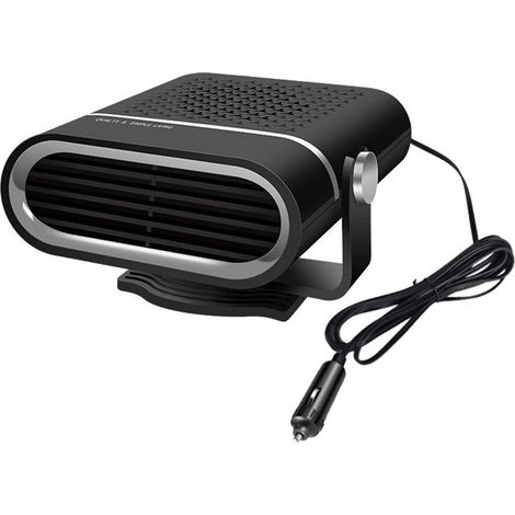 Autoheizung, tragbare 12V-Autoheizung, 2-in-1-Heiz- und Kühlfunktion für die Windschutzscheibe, schwarz. (1/5)