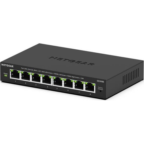 8PT GIGABIT PLUS SWITCH GS308E