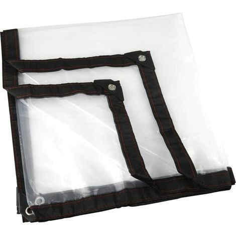 Isolation serre membrane tissu imperméable bord épaissi transparent (bord épais 12S 2 mètres 2 mètres),pour la protection des meubles d'intérieur et d'extérieur (1/5)