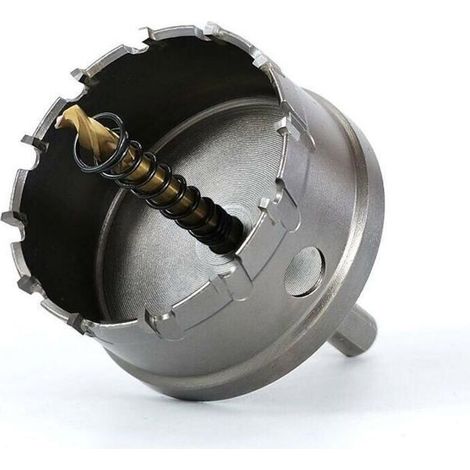 Scie Cloche Bi-métal,80 mm Carbure TCT en Acier Inoxydable de Qualité Industrielle, Scie Trépan Alliage Métallique en Ac Étiquette (1/4)