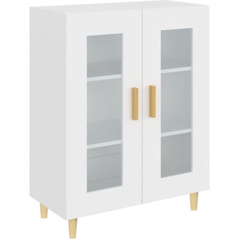 Credenza buffet cassettiera mobile contenitore organizer cucina soggiorno soggiorno 69,5 x 34 x 90 cm derivati del legno bianco 020030426