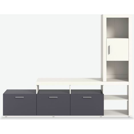 Janosch Legno laminato - Bianco/antracite (1/5)