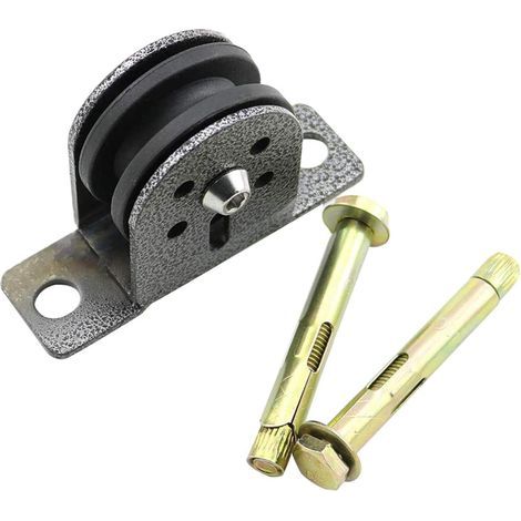 Polea elevadora giratoria simple para montaje en pared/techo - Capacidad de carga de 300 kg - Polea de cable fijo - Rodamiento silencioso - Polea elevadora - Rueda de fitness (1/5)