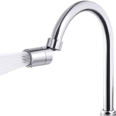 Aérateur de Robinet Pivotant Grand Angle Réglable Accessoire Robinet de Cuisine de Salle De Bain 2 Modes