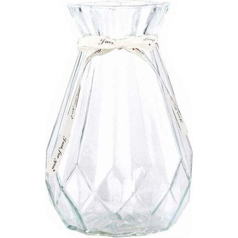 Vase Décoratif En Verre Transparent Pour Fleurs Décoration Maison Salon Table (1/4)