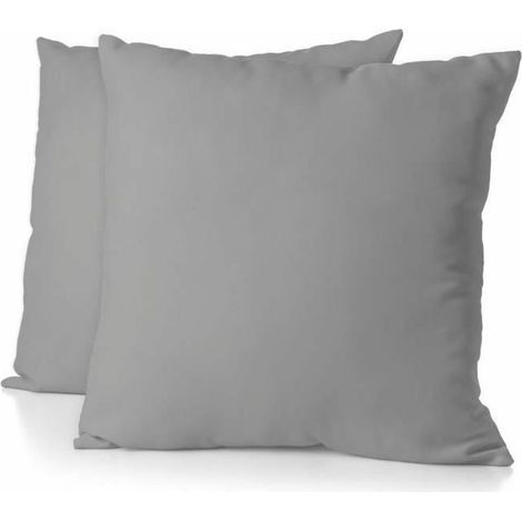 Kopfkissenbezug dehome linge passion hellgrau grau 63 x 63 cm (2 Stück) (1/2)