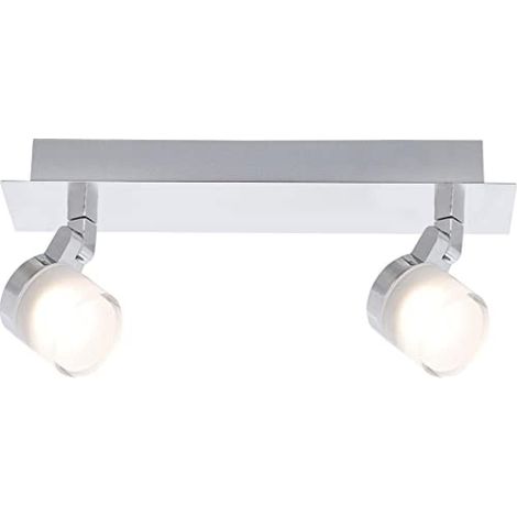 Appendiabiti a 1 faretto, collezione Gyra, speciale per bagno, cromato, 5 Watt, 340 lm, 3000 K, IP44 2 spot - (1/3)