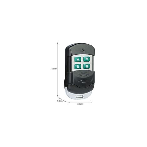 Télécommande Universelle 433MHz - 4 Boutons Code Tournant pour Portail Volet Roulant - Compatible Multi-Marques - Boîtier ABS Robuste (1/5)