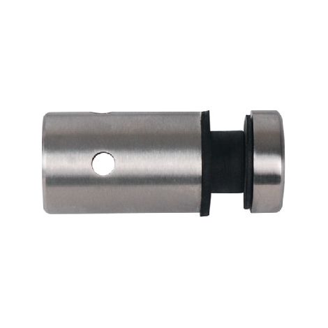 Deco Fer Forge – Connecteur câble inox 316 pour câble ø4mm – Fixation plaques plexi 8mm – Longueur 30mm – Finition brossée grain 320