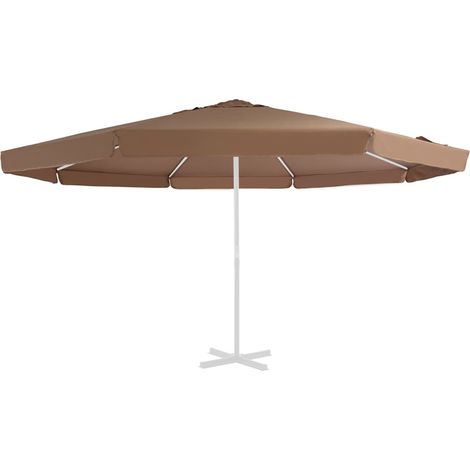 Tissu de remplacement pour parasol d'extérieur Style Moderne - Recouvrement de remplacement - Sable 500 cm Chic-269697 (1/4)