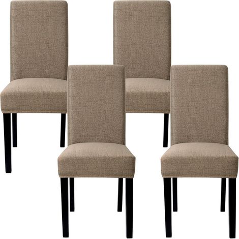 Stuhlhussen 4er Set Stretch Esszimmer Abnehmbar Waschbar Stuhlüberzüge (1/5)