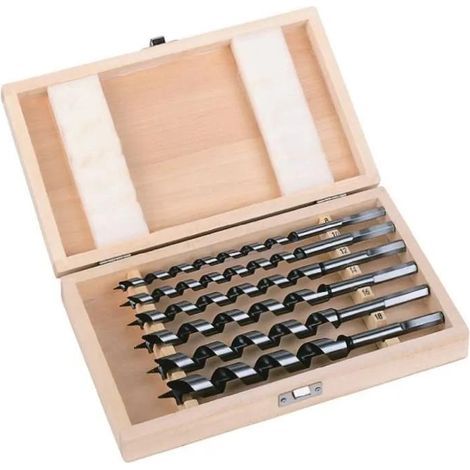 Milwaukee Set di punte a legno a spirale nere 6 pezzi