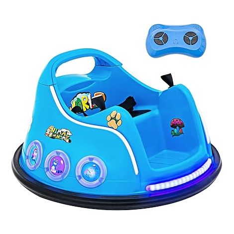 12V Electric Ride On Bumper Car Kids 360° Swivel 12V Ride On Toy (1/5)