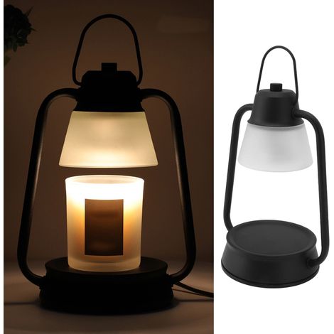 Lampe de table à bougie d'aromathérapie, bougie fondante à huile essentielle, lampe à bougie réglable, lampe de chevet pour chambre à coucher, décoration intérieure, lampe d'aromathérapie aux normes e (1/5)