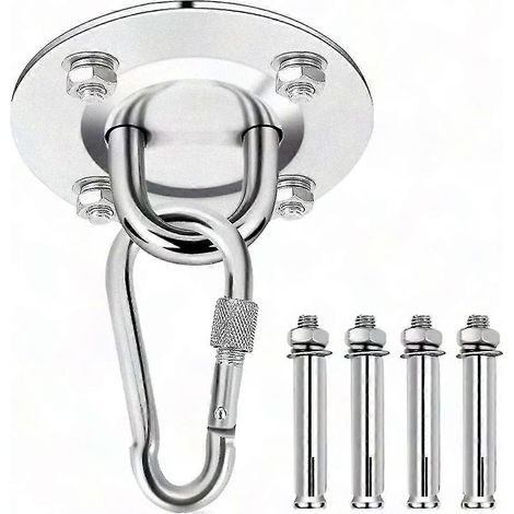 Crochet de Plafond pour Entraîneur de Suspension, Kit de Support pour Chaise Suspendue - Matériel de Montage Robust (1/5)