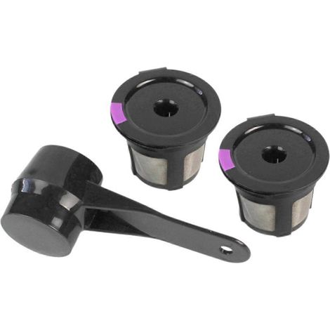 Lot de 2 dosettes de café réutilisables et cuillère pour capsules de café Keurig --- (1/5)