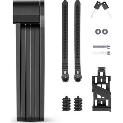 Serrure de vélo antivol pliable, sécurité de vélo pliable avec support de montage (1/5)