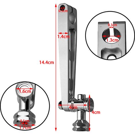 Motorrad-Modifikationsteile: CNC-gefräster Bremshebel aus Aluminiumlegierung, hochwertige Verarbeitung. (1/4)